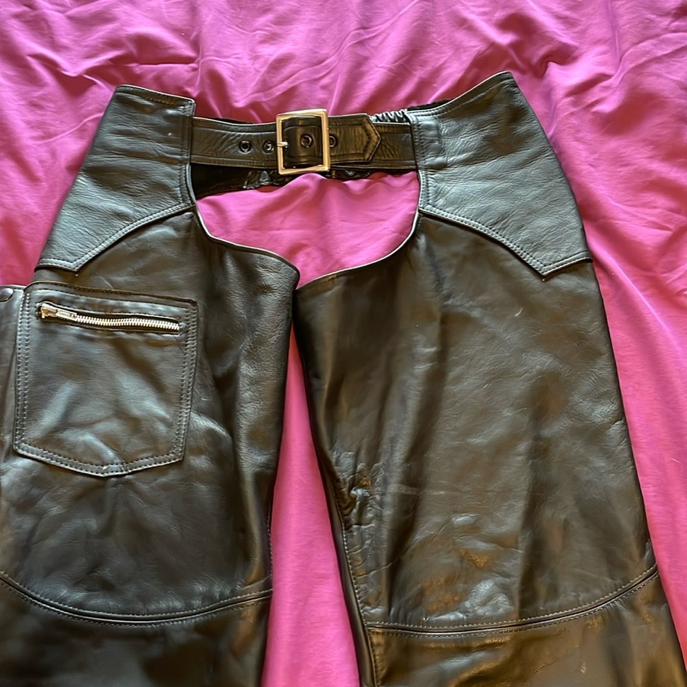 Custom leather chaps